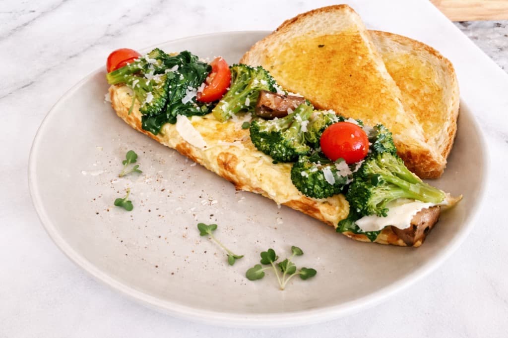 Boho omelette with vegetables