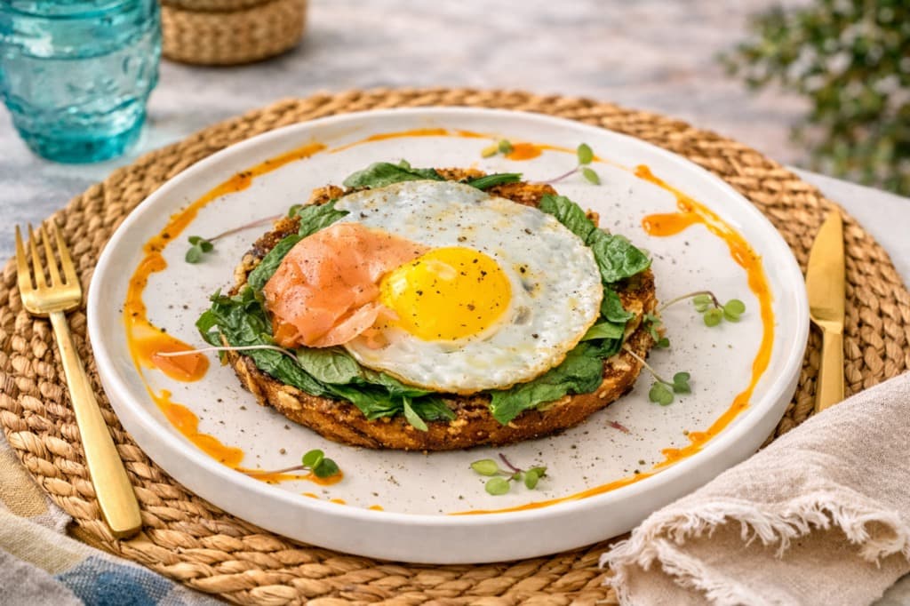 Hash Browns with Smoked Salmon