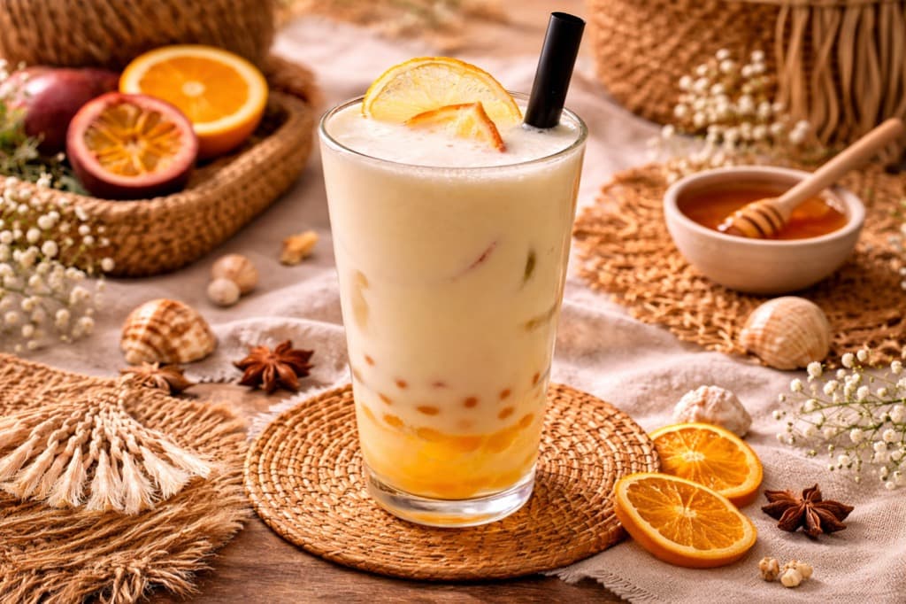 Orange Vanilla Fruit Boba