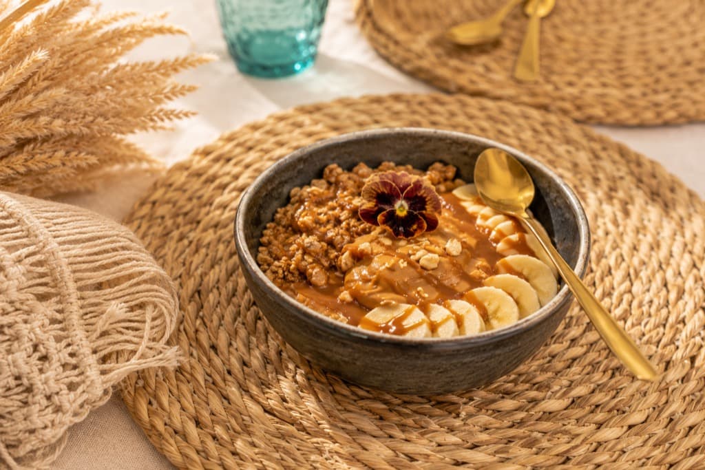 Peanut butter banana bowl